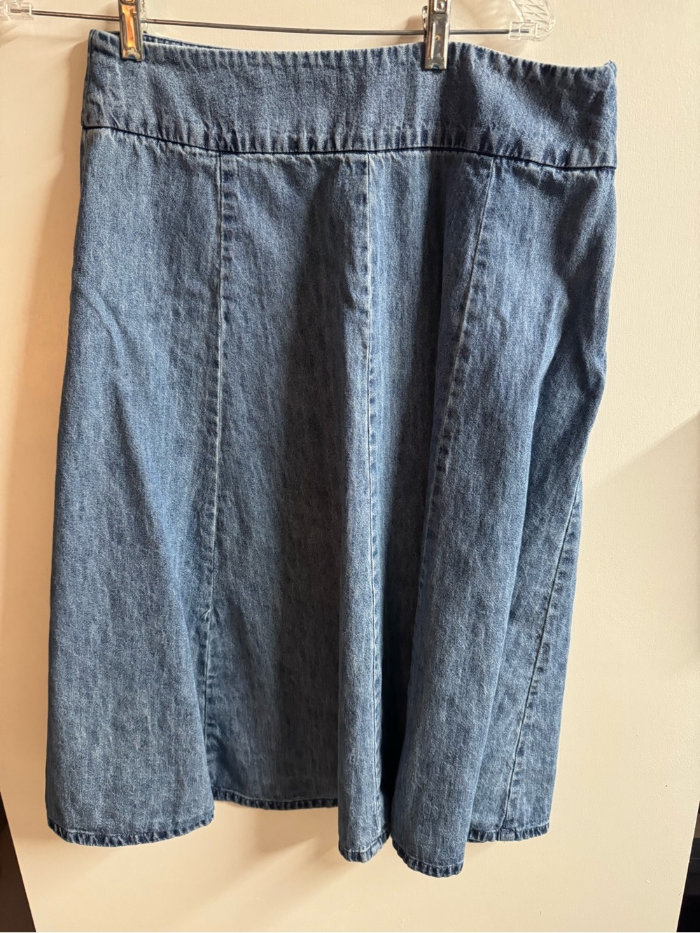 Van Heusen Light Blue Denim Midi Skirt
